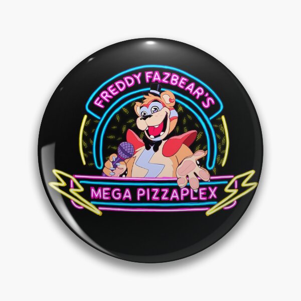 Artikelvorschau, Glamrock Freddy Pizzaplex Schild V.5 entworfen und verkauft von Emilyashdraws.