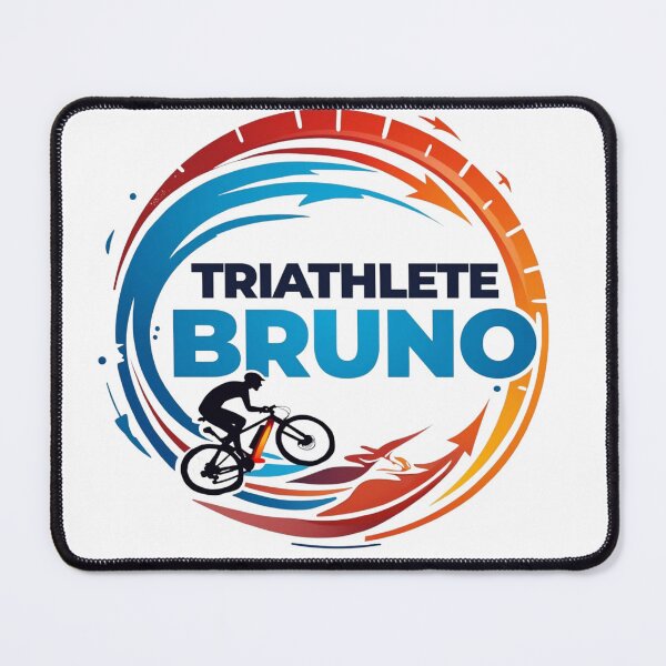 Item preview, Dynamic Triathlete Bruno - Swim, Bike, Run designed and sold by Triathlongram.