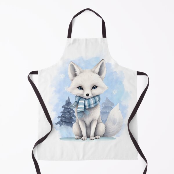 Item preview, Arctic Fox with Scarf designed and sold by MusesWhispers.