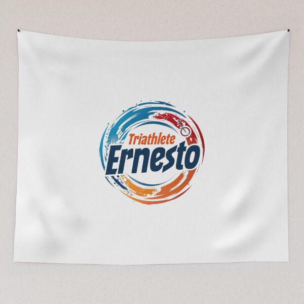 Item preview, Dynamic Triathlete Ernesto - Swim, Bike, Run designed and sold by Triathlongram.