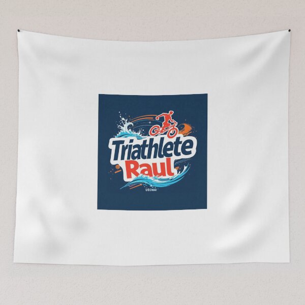 Item preview, Dynamic Triathlete Raúl - Swim, Bike, Run designed and sold by Triathlongram.