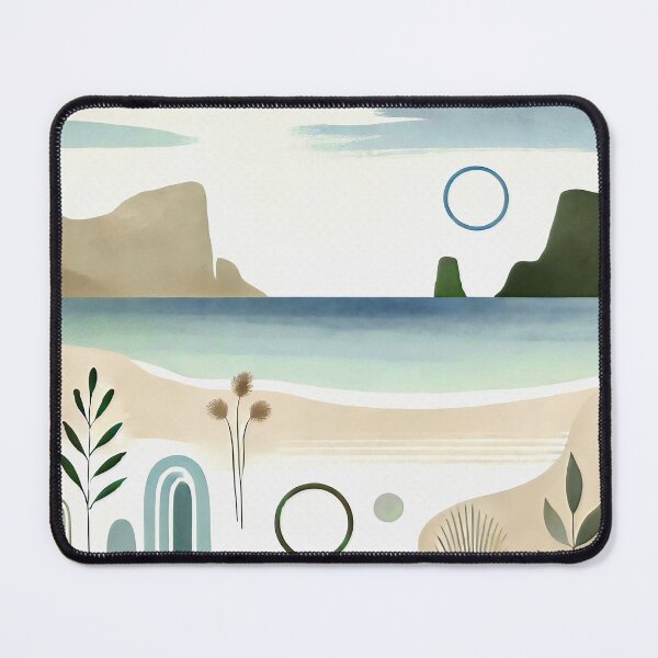 Item preview, Modern Coastal Abstract with Botanical Elements designed and sold by ChrisButler.