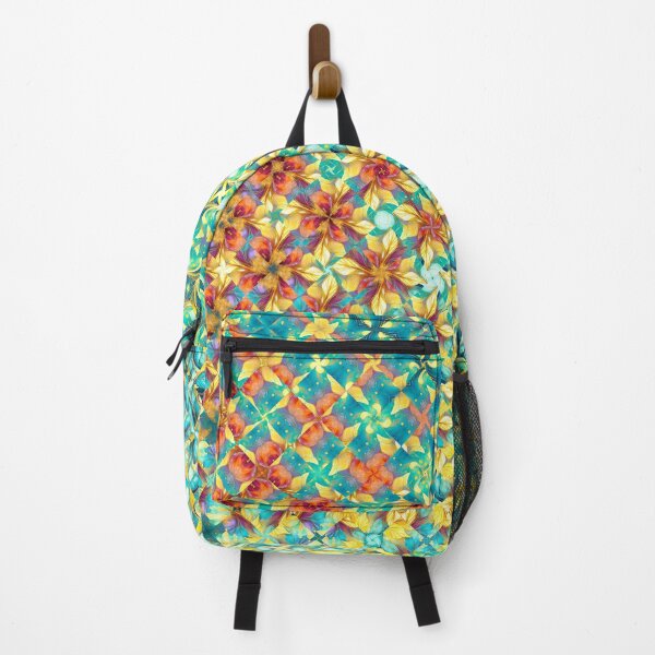 Item preview, Vibrant Geometric Floral Abstract Pattern designed and sold by AleksaDesignMTL.