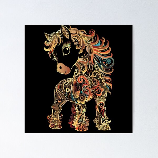 Item preview, Stylized Shetland Pony 4 designed and sold by HarmonyTheKoala.