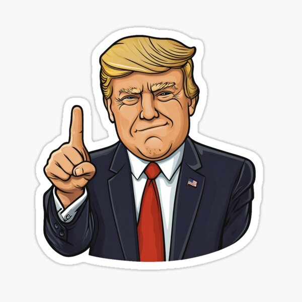 Item preview, Number One President, Donald Trump Sticker designed and sold by MAGA-Goods.