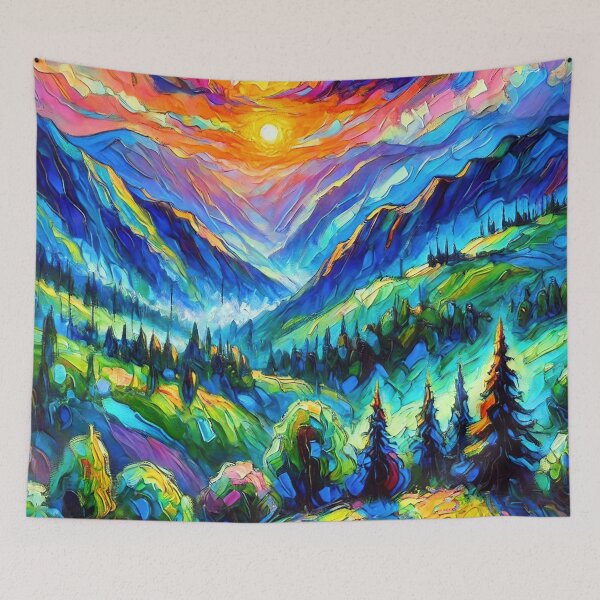 Item preview, Vibrant Valley Sunset designed and sold by ChrisButler.