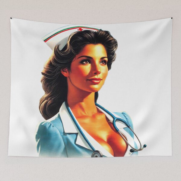 Item preview, Retro Hot Nurse designed and sold by PulpVintage.