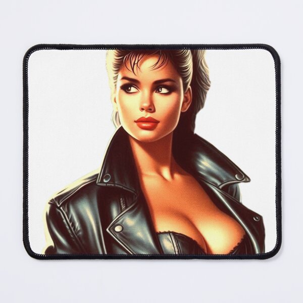 Item preview, Retro Leather Woman designed and sold by PulpVintage.