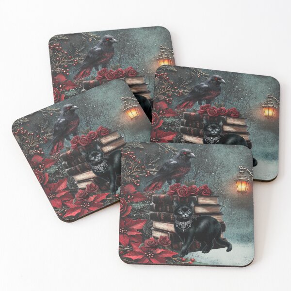 Item preview, Enchanted Twighlight with Mystical Books, Raven and Black Cat designed and sold by MysticOzzy.