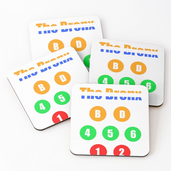 Item preview, The Bronx train lines NY state colors v2 designed and sold by Mozart3.