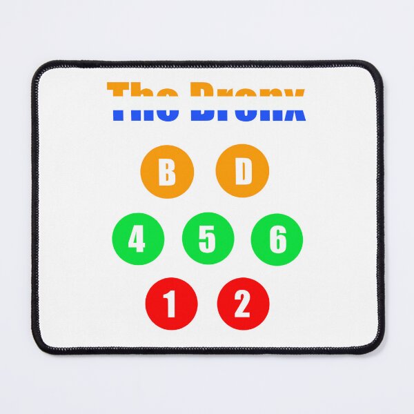 Item preview, The Bronx train lines NY state colors v2 designed and sold by Mozart3.