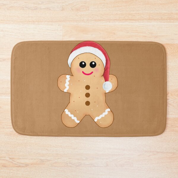 Item preview, Gingerbread Man with Santa Hat designed and sold by Forestpower78.