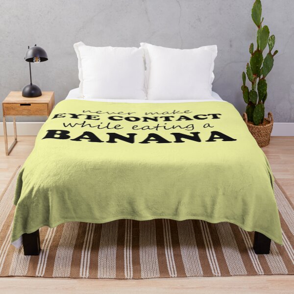 Aperçu de l'œuvre Ne jamais établir de contact visuel en mangeant une banane Dicton sarcastique créée et vendue par MouDantArts.