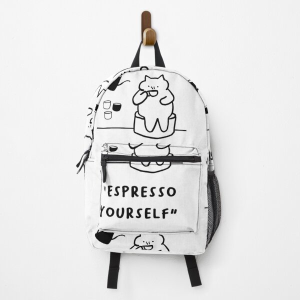 Item preview, Espresso Yourself – Fun Cat & Coffee Illustration designed and sold by RM-Journey.