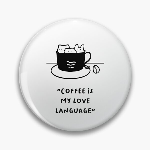 Item preview, Coffee Is My Love Language – Sweet Cat Coffee Art designed and sold by RM-Journey.