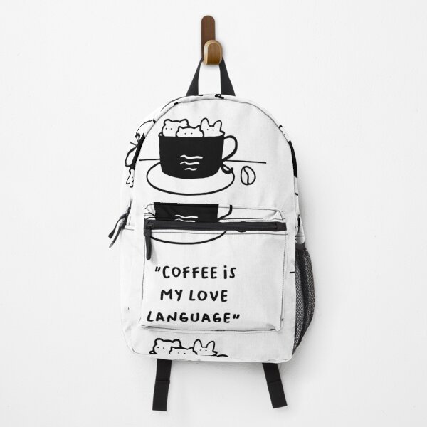 Item preview, Coffee Is My Love Language – Sweet Cat Coffee Art designed and sold by RM-Journey.