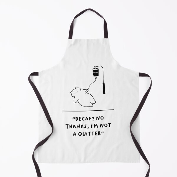 Item preview, Decaf? No Thanks, I’m Not a Quitter – Funny Cat Coffee Art designed and sold by RM-Journey.