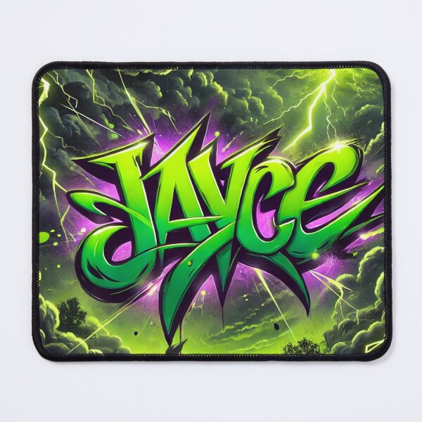 Artikelvorschau, Jayce Name Hellgrün Stürmischen Hintergrund entworfen und verkauft von Ninjakandy.