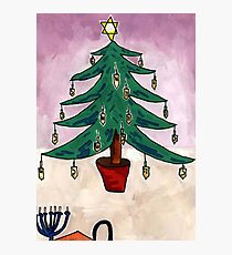 Dreidel Christmas Tree Photographic Print