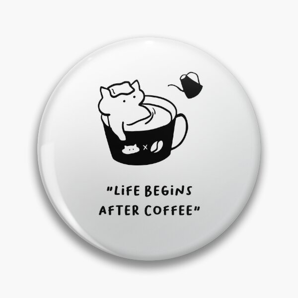 Item preview, Life Begins After Coffee – Minimalist Coffee Quote Art designed and sold by RM-Journey.