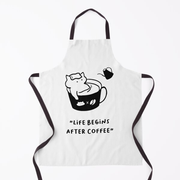 Item preview, Life Begins After Coffee – Minimalist Coffee Quote Art designed and sold by RM-Journey.