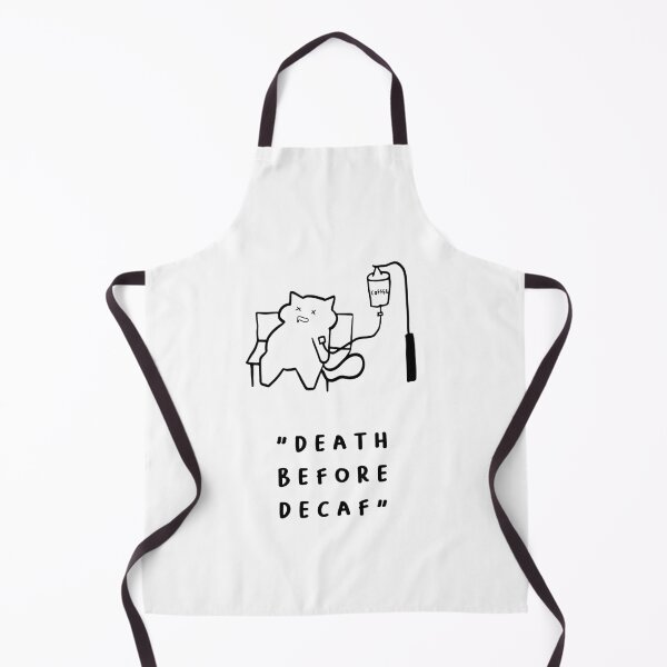 Item preview, Death Before Decaf – Bold Coffee Quote Art designed and sold by RM-Journey.