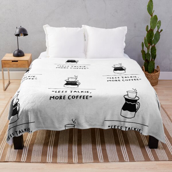 Item preview, Less Talkie, More Coffee – Cute Coffee Quote Art designed and sold by RM-Journey.