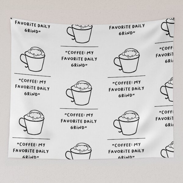 Item preview, Coffee: My Favorite Daily Grind – Minimalist Coffee Art designed and sold by RM-Journey.