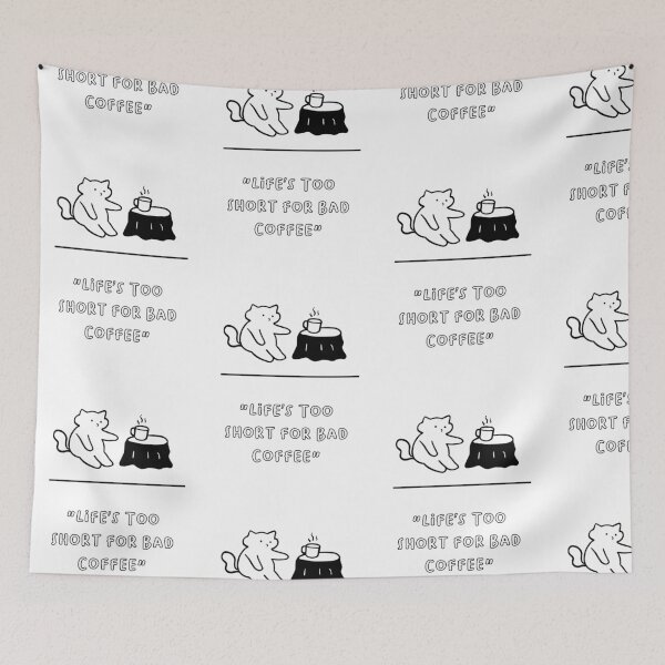 Item preview, Life’s Too Short for Bad Coffee – Premium Coffee Quote Design designed and sold by RM-Journey.