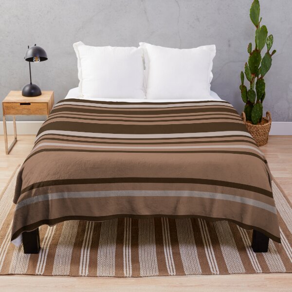 Item preview, Earth Tones Horizontal Stripes Random Spacing Earthy Colors 2 of 4 designed and sold by Beachy.
