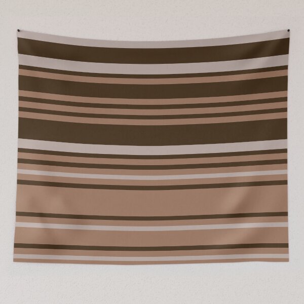 Item preview, Earth Tones Horizontal Stripes Random Spacing Earthy Colors 2 of 4 designed and sold by Beachy.