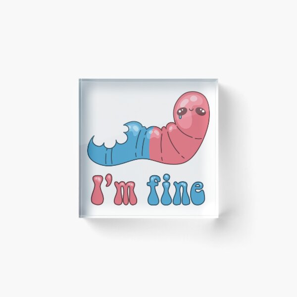 Item preview, I'm Fine-Gummy Worm designed and sold by GumiDoodlez.
