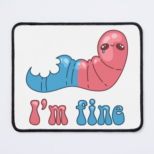Item preview, I'm Fine-Gummy Worm designed and sold by GumiDoodlez.