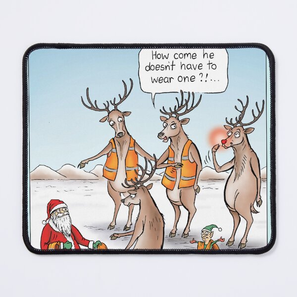 Item preview, Santa & Reindeer in high vis designed and sold by Jed Dunstan.