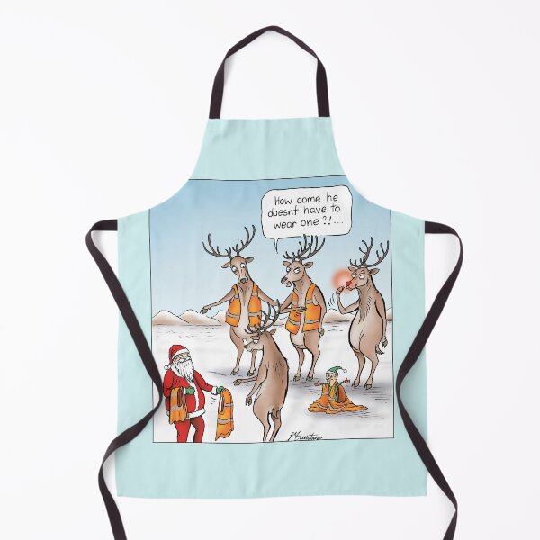 Item preview, Santa & Reindeer in high vis designed and sold by Jed Dunstan.
