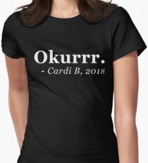 Okurrr - Cardi B Women's Fitted T-Shirt