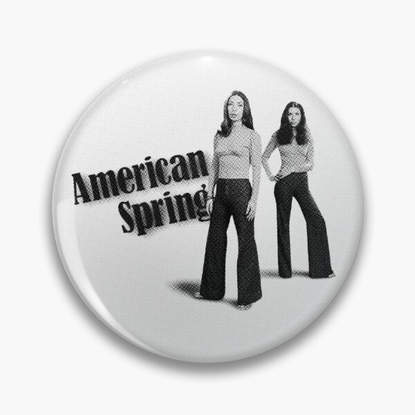 Item preview, American Spring "Rovell Sisters" Button Badge designed and sold by moongazed.