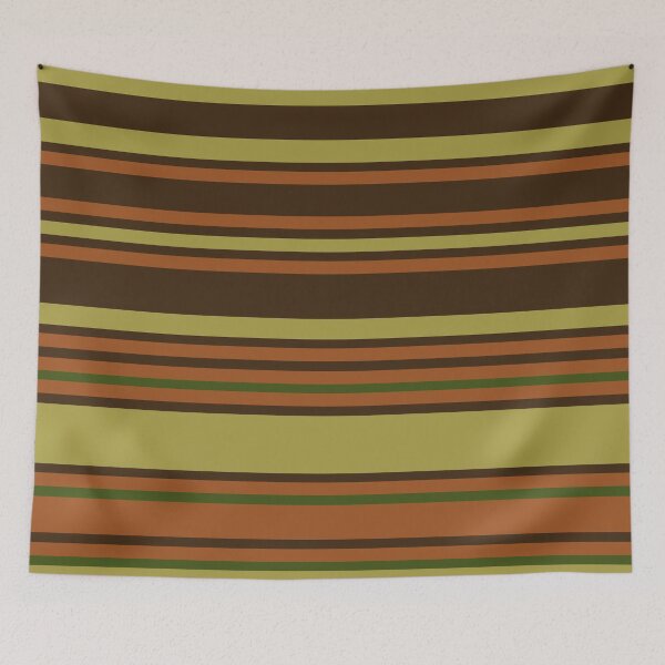 Item preview, Earth Tones Horizontal Stripes Random Spacing Earthy Colors 4 of 4 designed and sold by Beachy.