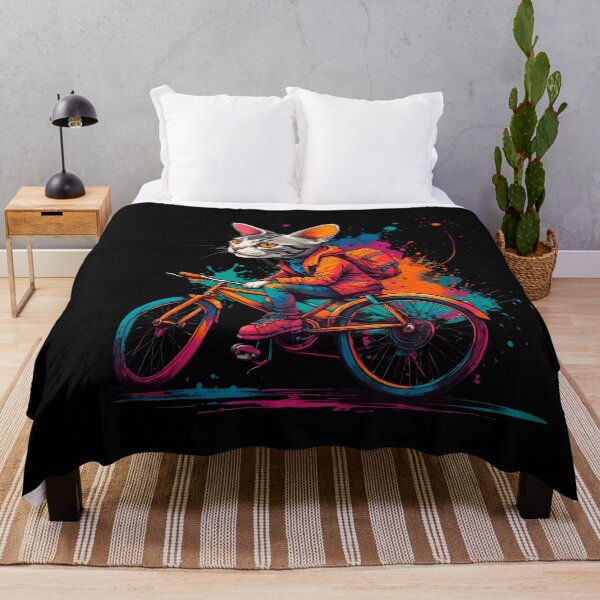 Item preview, American shorthair cat on a bike designed and sold by Furrifico.