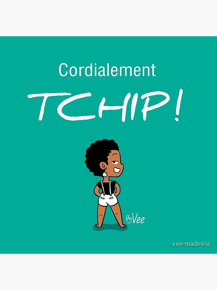 Thumbnail 2 of 2, Tote Bag, Cordialement... TCHIP ! designed and sold by vee-madinina.