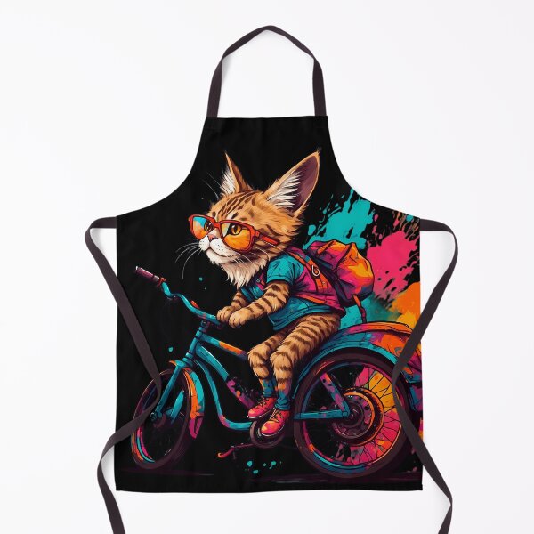 Item preview, Siberian cat on a bike designed and sold by Furrifico.