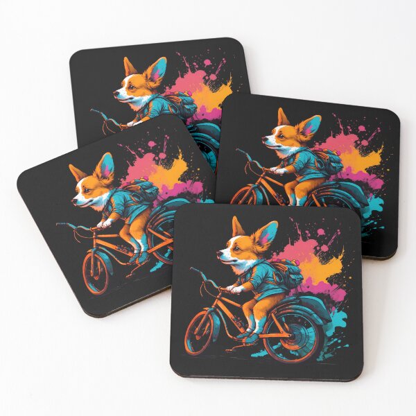 Item preview, Corgi dog on a bike designed and sold by Furrifico.
