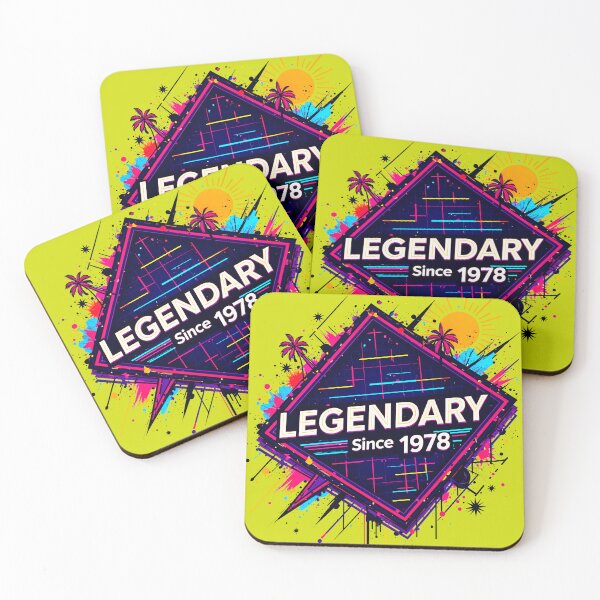 Item preview, Legendary Since 1978 Cool Birthday Quote designed and sold by TheArtOfPat.