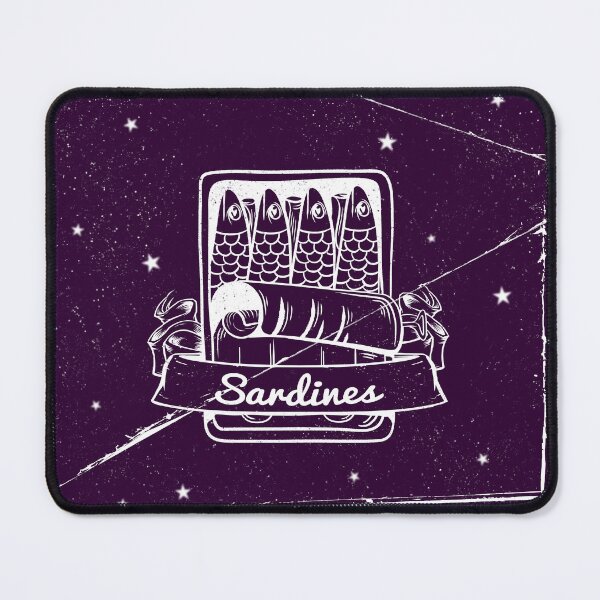 Item preview, Sardines in a tin purple distressed poster designed and sold by piedaydesigns.