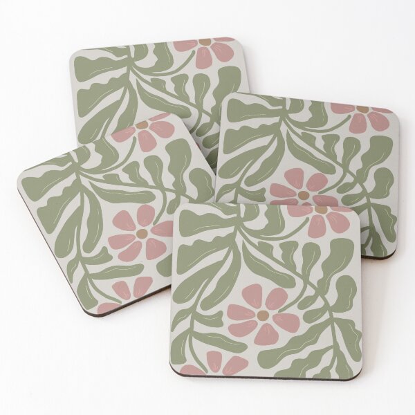 Item preview, Minimalist Abstract Flower Folk Art  designed and sold by FadedFlorals.