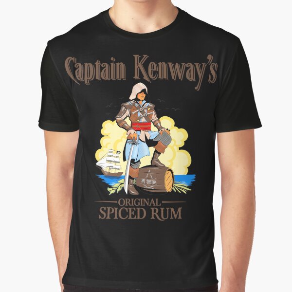 Vista previa del artículo con la obra «El ron original del Capitán Kenway», diseñado y vendido por AlgeriaScapes.