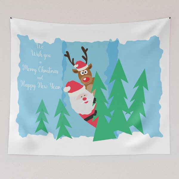 Item preview, Santa and Rudolf Reindeer designed and sold by MagnoliaLake.