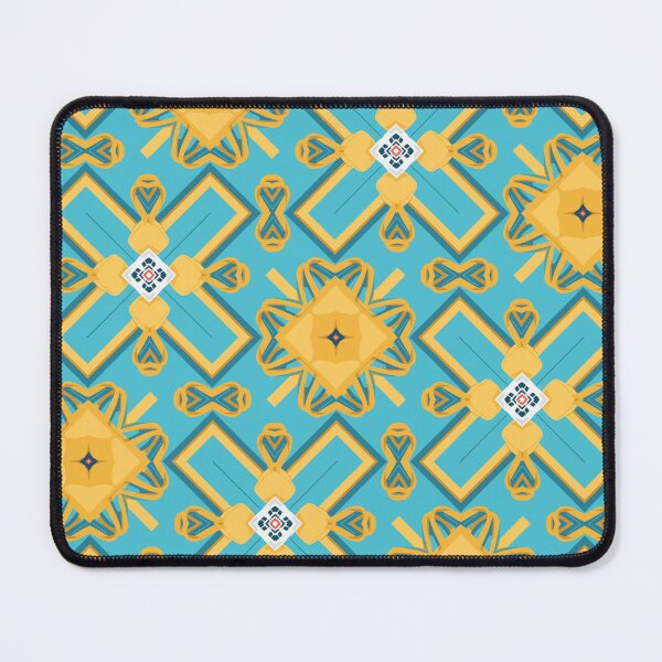 Item preview, Field Of Buttercups, Abstract Geographical Pattern, Yellow and Tiel designed and sold by Zilpa’s Prints.