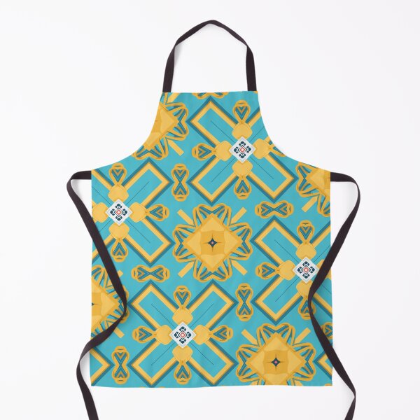 Item preview, Field Of Buttercups, Abstract Geographical Pattern, Yellow and Tiel designed and sold by Zilpa’s Prints.