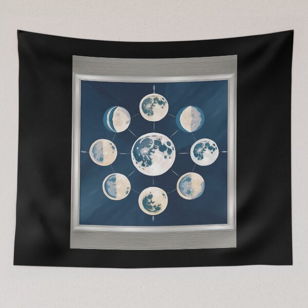 Item preview, Moon Phases - Lunar Cycle Art designed and sold by KaminnoArt.